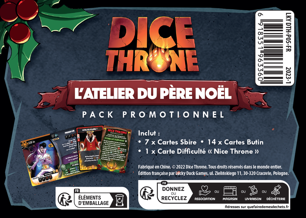 Dice Throne - Pere-Noel vs. Krampus : Ext. Atelier du Père-Noël - FR
