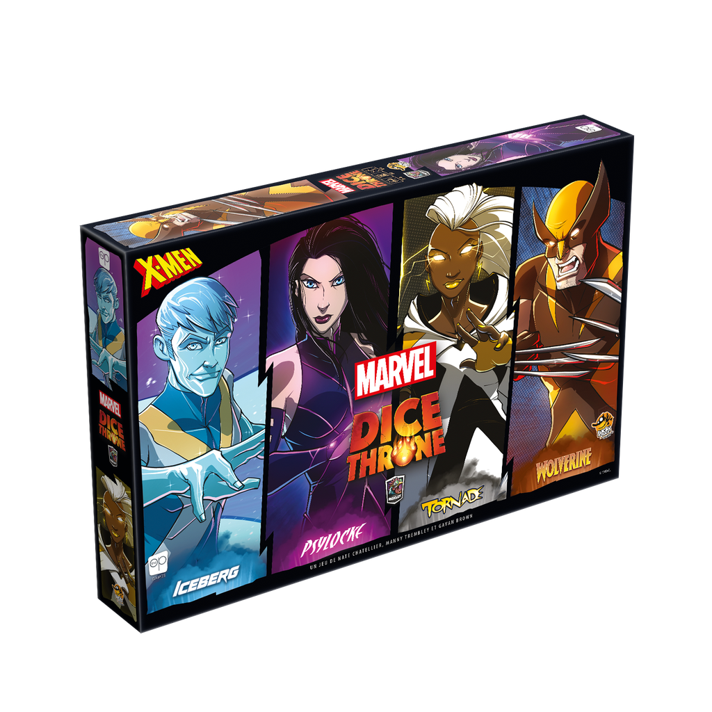 Marvel Dice Throne - X-Men : Ice Man vs. Psylocke vs. Storm vs. Wolverine - FR