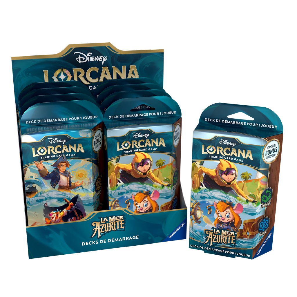 Disney Lorcana : Set 6 - La Mer d'Azurite - Starter Deck Display (x8) - FR