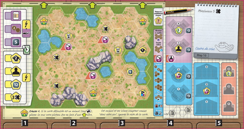 Ark Nova : Ext. Zoo Map 1 - FR