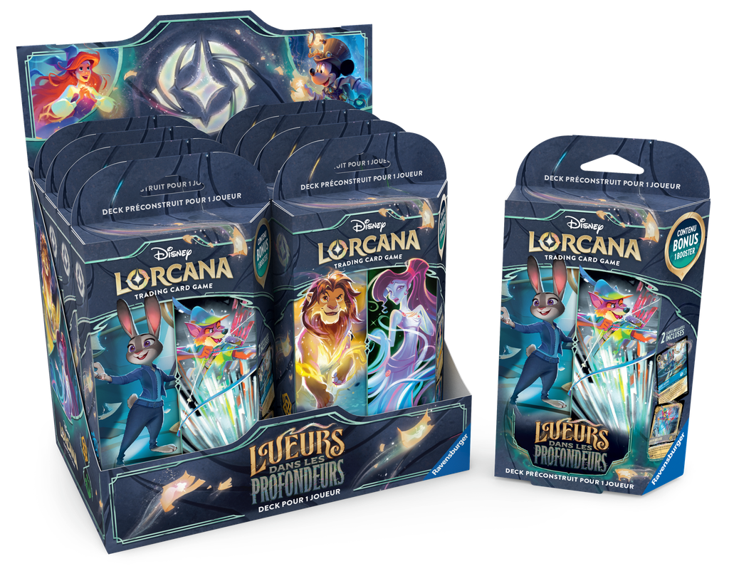 Disney Lorcana : Set 10 - Lueurs dans les Profondeurs - Starter Deck Display (x8) - FR