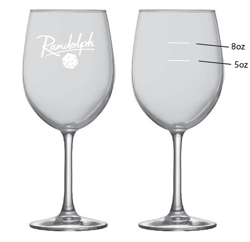 [RPL-GLASS-WINE-12OZ-ALTO-5OZ/8OZ] Coupe à vin 12 oz Randolph - 5 oz / 8 oz