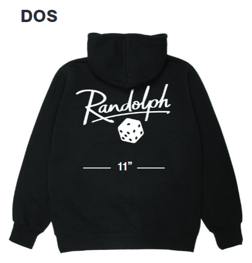 Coton Ouaté Randolph avec Zip - Noir