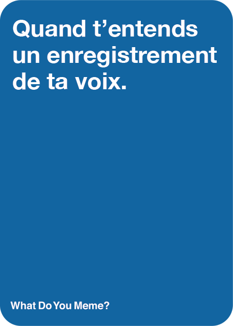 What Do You Meme ? Famille - Édition Québécoise - FR