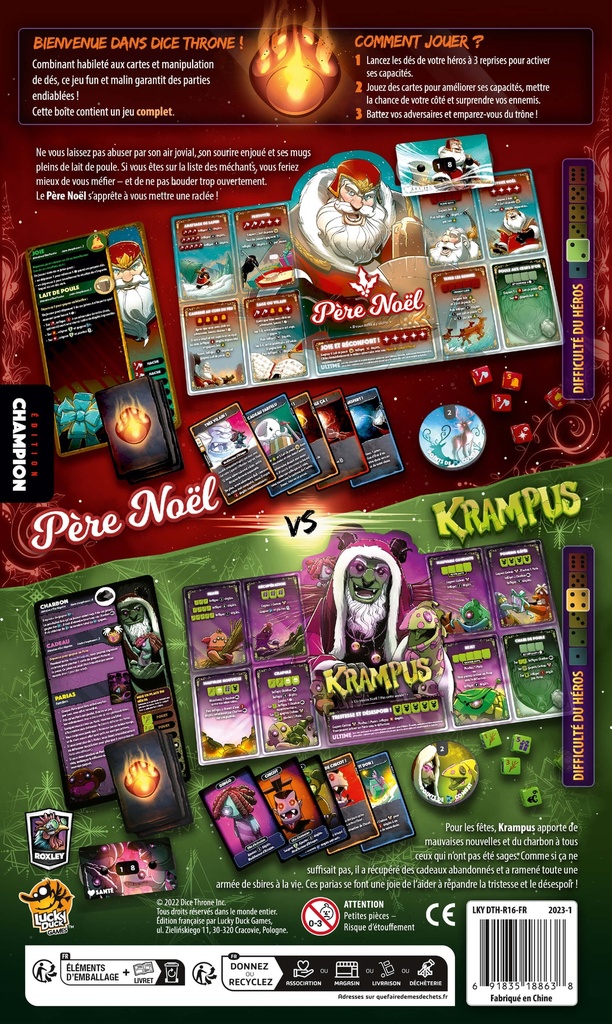 Dice Throne : Pere-Noël vs Krampus - FR