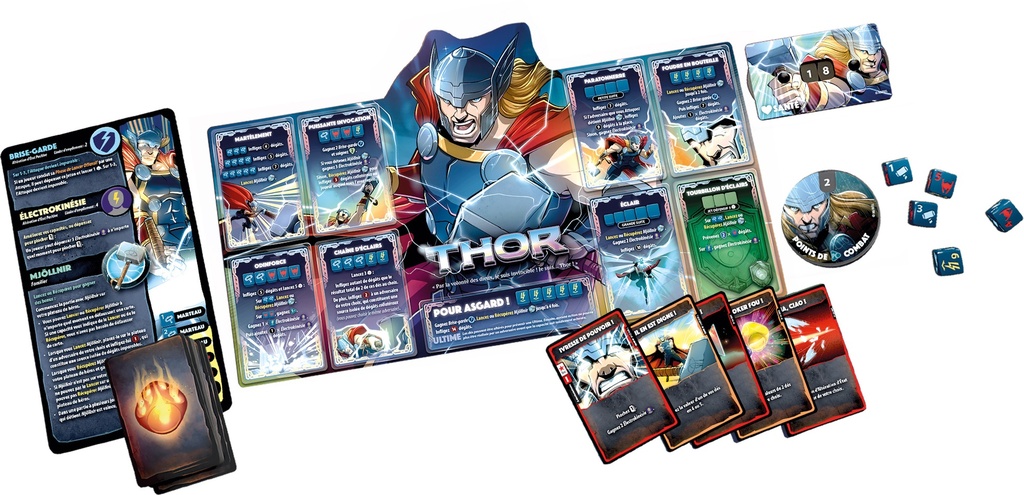 Marvel Dice Throne - Scalet Witch vs Thor vs Loki vs Spider-Man - FR