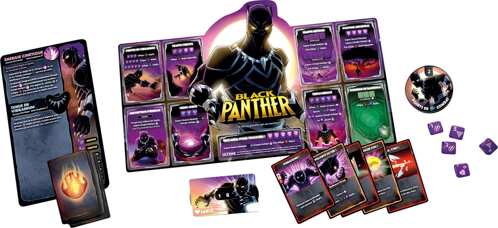 Marvel Dice Throne - Black Widow vs Doctor Strange vs Captain Marvel vs Black Panther - FR